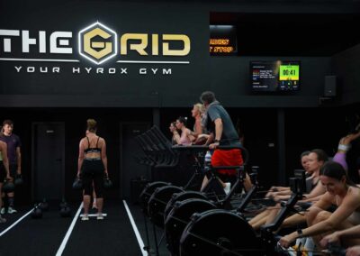 Triple Session im HYROX Kurs in Münchner Studio The Grid